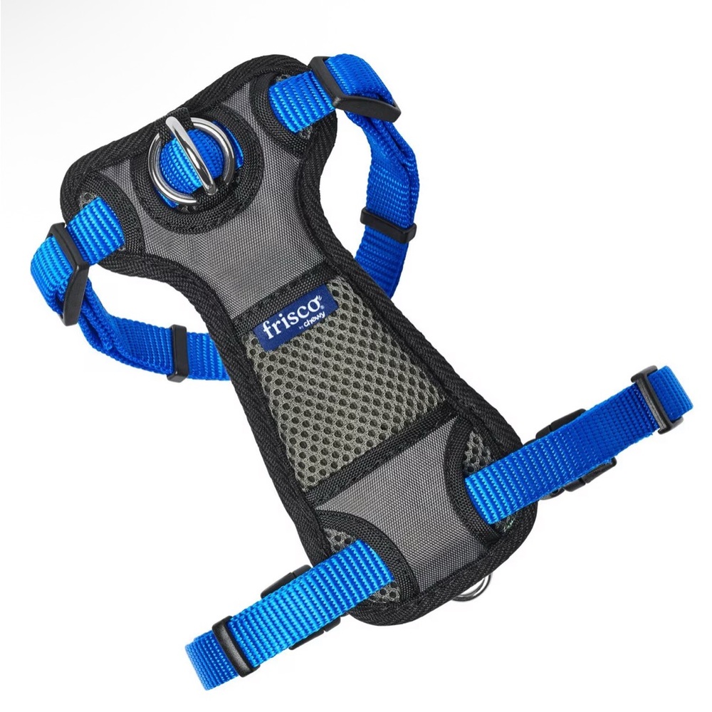 Frisco Padded Non-Pull Dog Harness – Blue (Small)